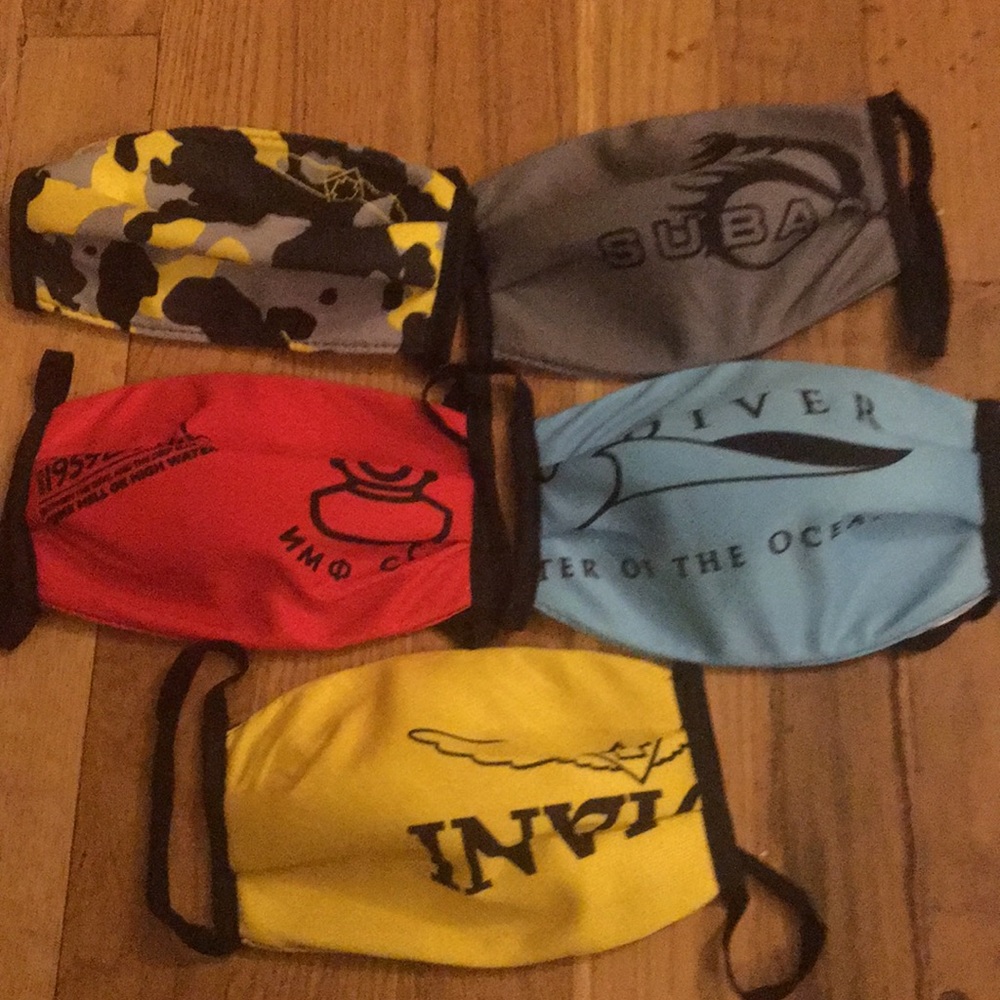 Men invicta face mask lot of 5